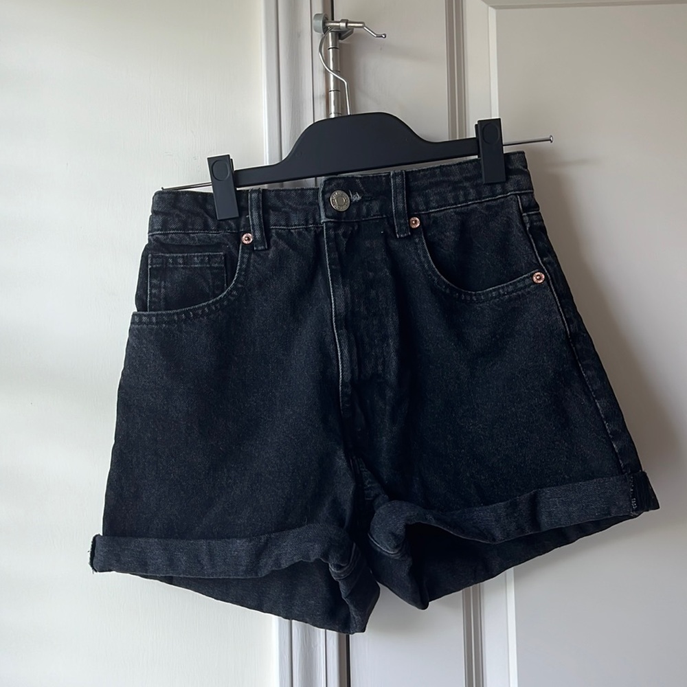 Zara High Rise Mom Shorts